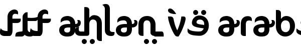 FTF Ahlan Ve Arabez font preview